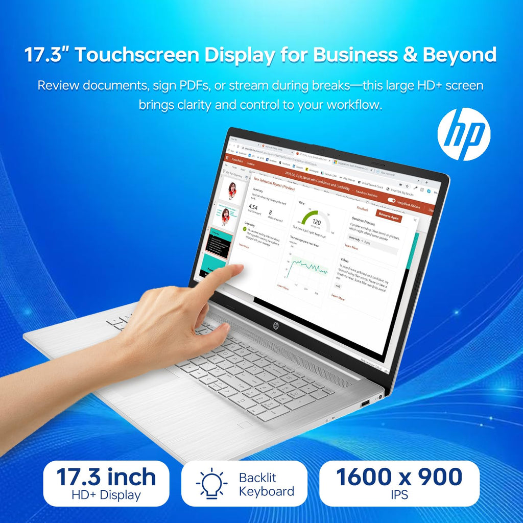 17.3" HD+ Touchscreen Laptop, 12th Gen Intel Core i7, 64GB RAM, 2TB SSD, Silver G2838