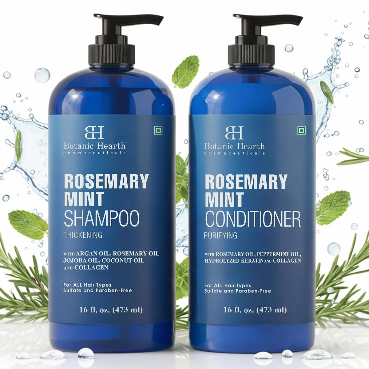 Rosemary Mint Shampoo and Conditioner Set 16 fl oz X56831