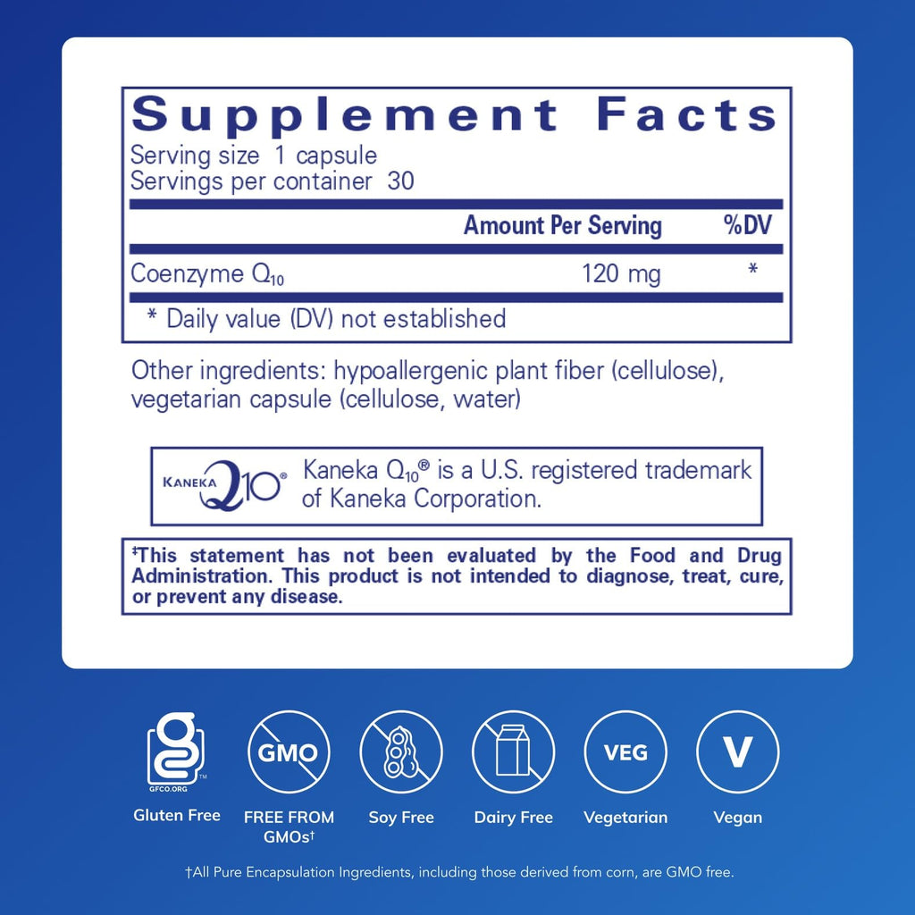 CoQ10 120 mg, 30 Capsules G91183