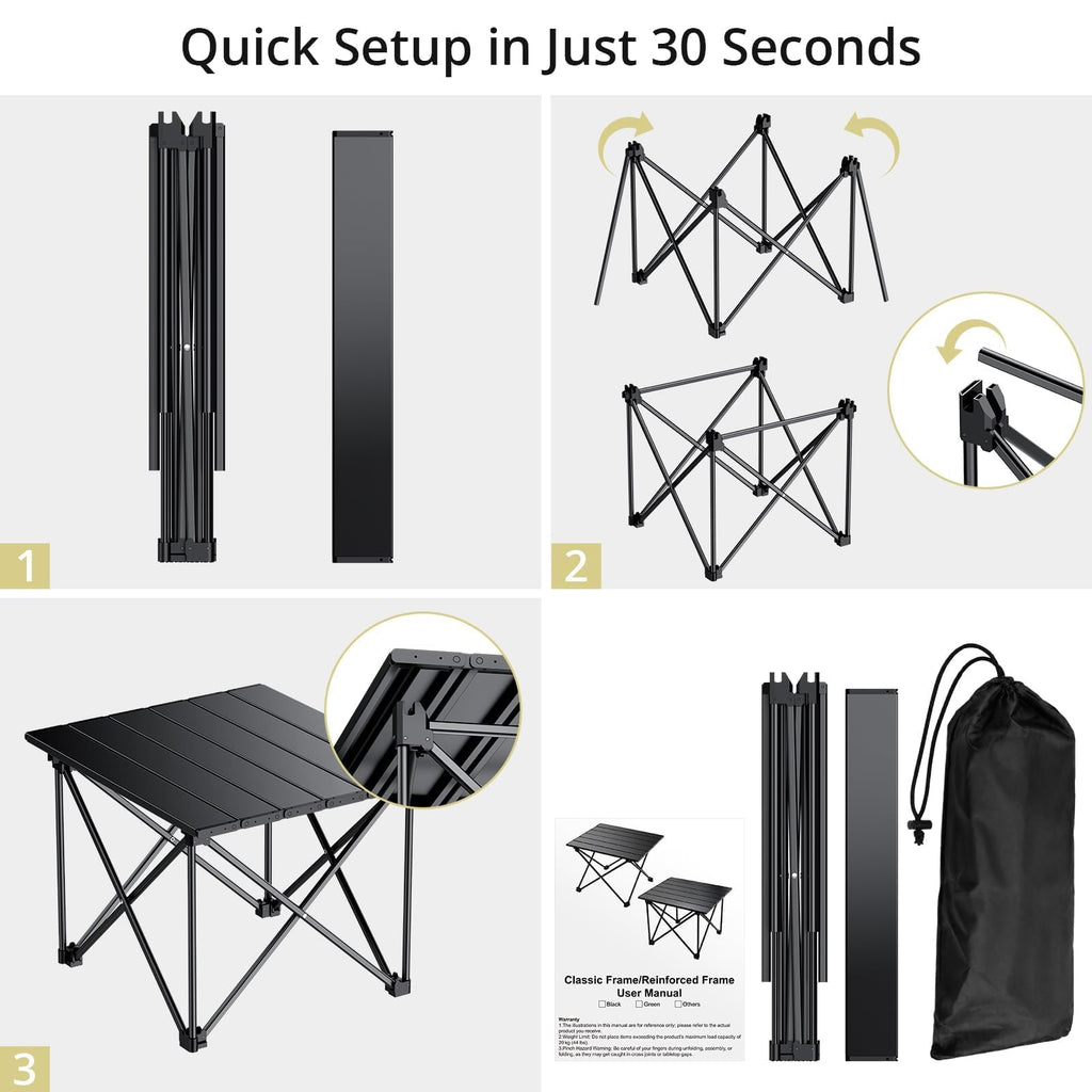 Small Ultralight Aluminum Folding Camping Table X43630