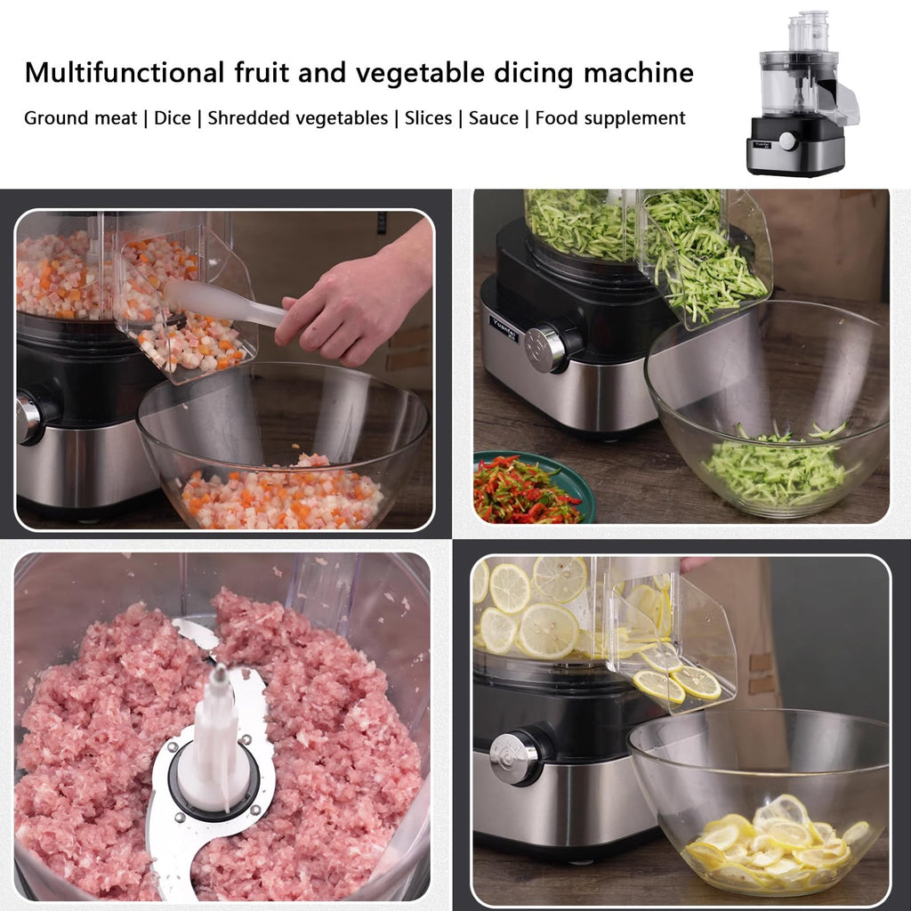 4 in 1 Electric Vegetable Dicer with Dicing Molds T302776