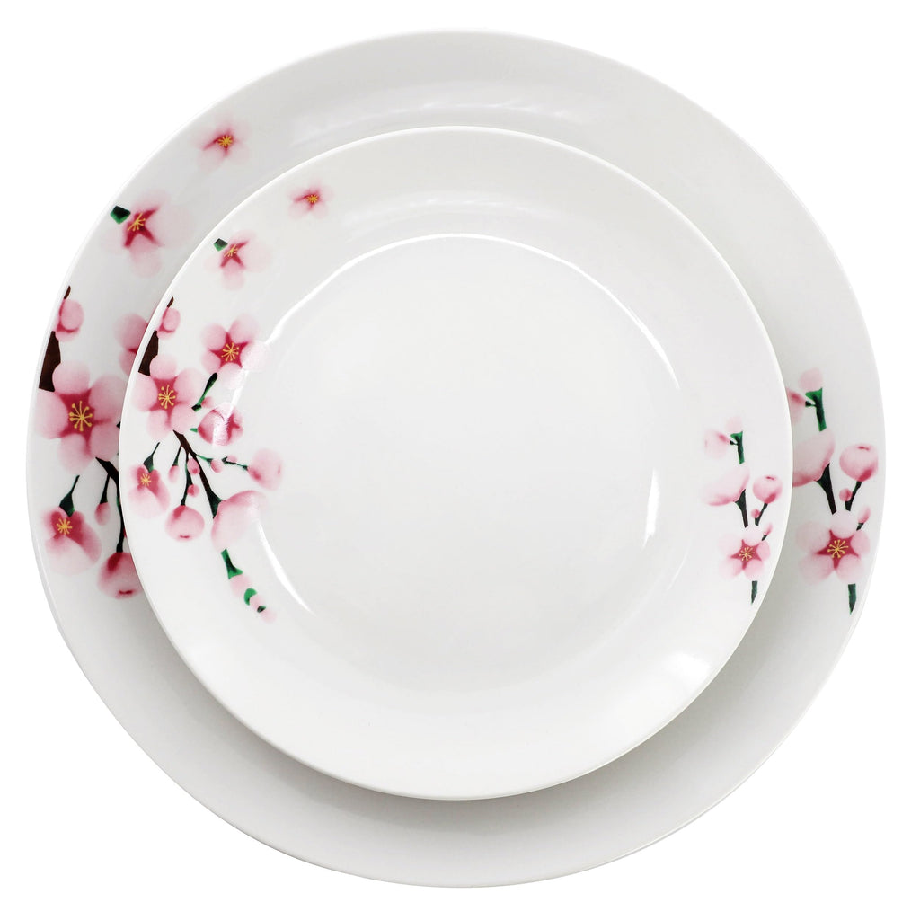 12 Piece Porcelain Dinnerware Set, Service for 4 M4479
