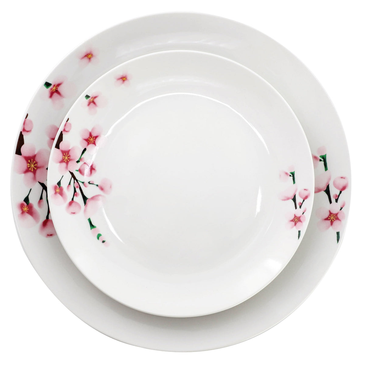 12 Piece Porcelain Dinnerware Set, Service for 4 M4479