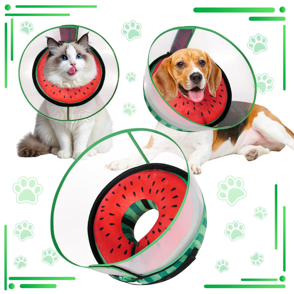 Inflatable Dog Cone Collar with Detachable Shield N431