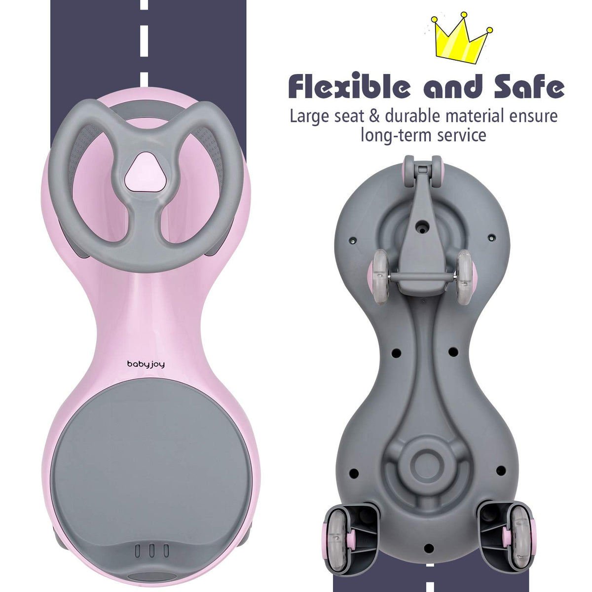 Pink Wiggle Car with LED Flashing Wheels K97720