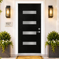 Fiberglass Entry Door 4-Lite Glass Left-Hand Inswing L57654