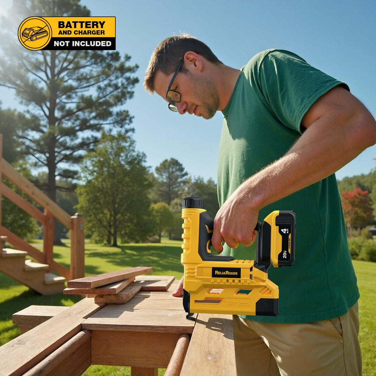 2-in-1 Cordless 18GA Brad Nailer & 1/4 Crown Stapler O2007