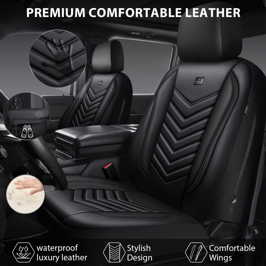 3D Foam Faux Leather Seat Covers Full Set B5575