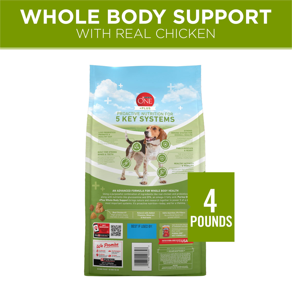Chicken Dry Dog Food 4 lb Bag D561