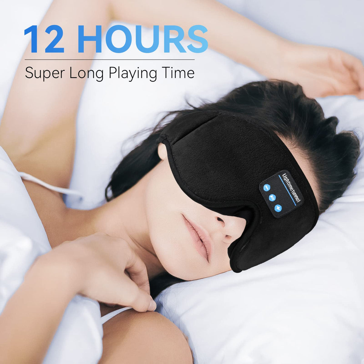 Bluetooth 5.0 Wireless 3D Eye Mask Sleep Headphones P83838