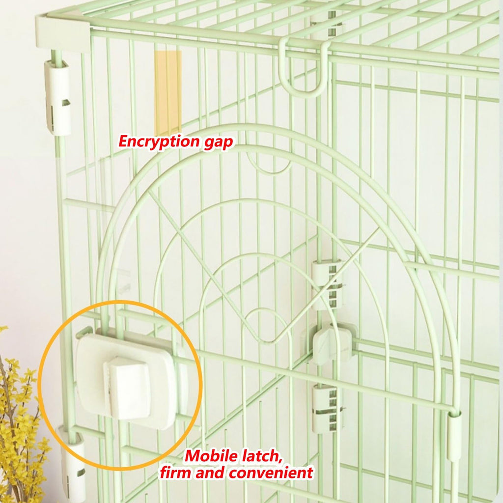 3/4-Tier Wire Cat Cage Playpen Kennel with Hammock W460