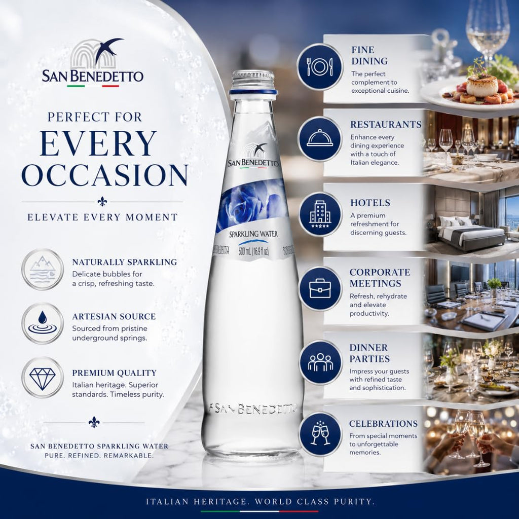 Sparkling Mineral Water 500 mL 20 Pack Glass Bottles O685390