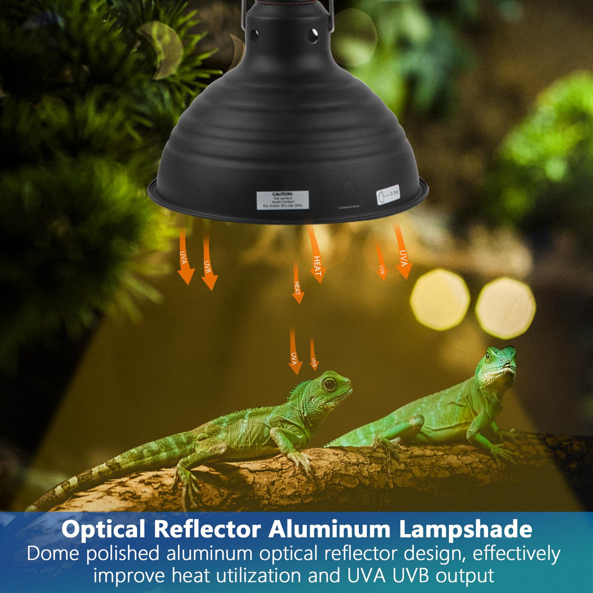 8.5 Inch Reptile Heat Lamp Fixture E26 Base E541166