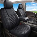 Leather Pickup Seat Cushion Cover Full Set Black N1307
