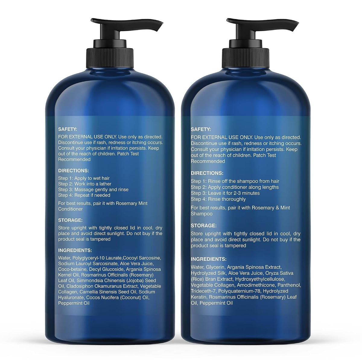 Rosemary Mint Shampoo and Conditioner Set 16 fl oz X56831