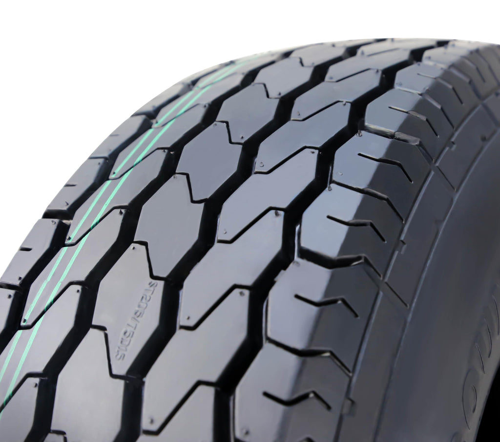 Trailer Tire Wheel ST205/75D15 6PR 101L 5X4.5 White Spoke Rim A600