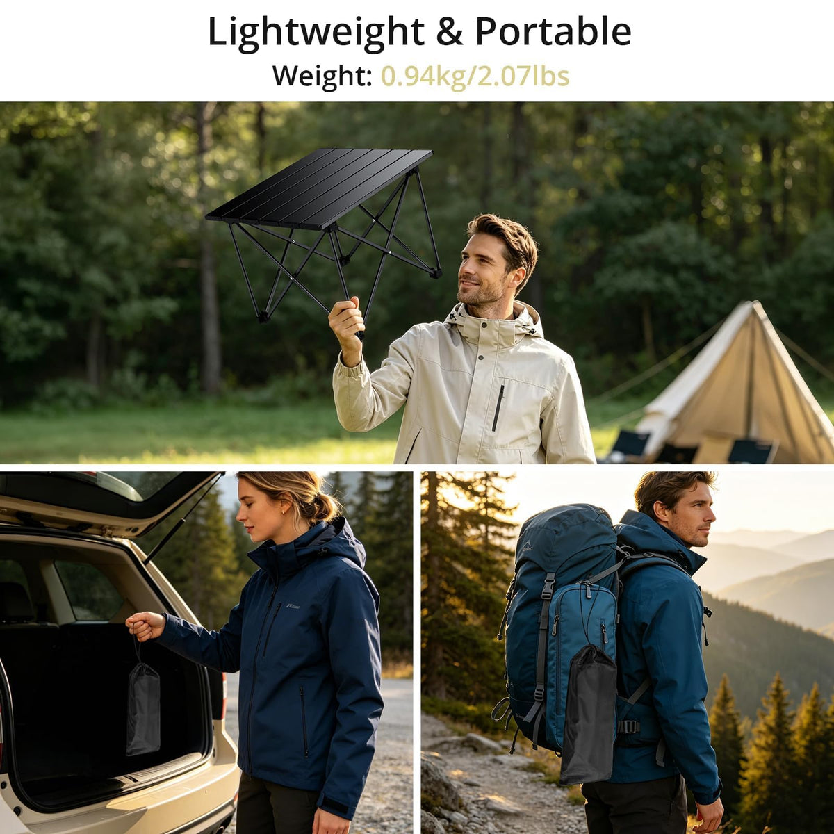 Small Ultralight Aluminum Folding Camping Table X43630