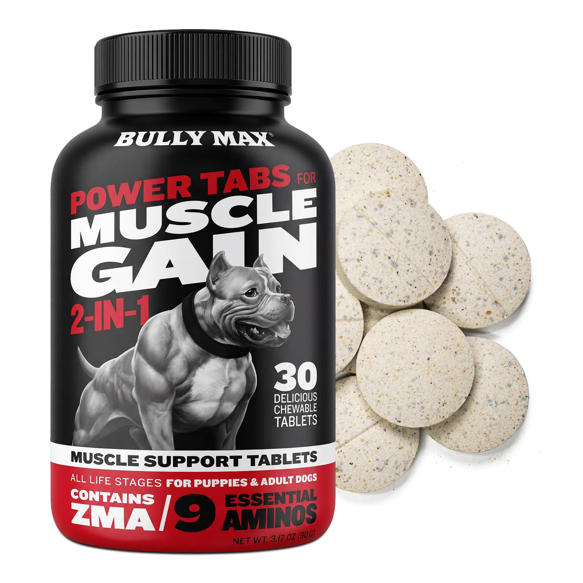 2-in-1 Dog Muscle Builder Chewable Tablets Y559273