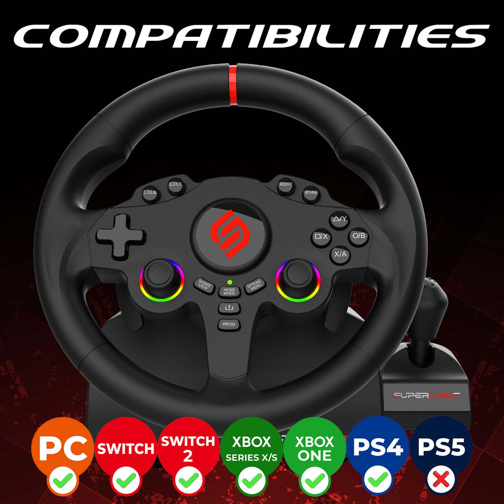 RGB Gaming Steering Wheel Z790126