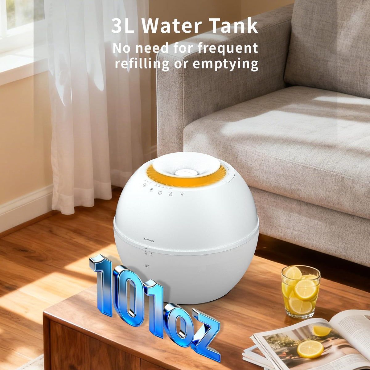 2-in-1 Dehumidifier & Humidifier with Purifier, 101oz Tank E763151
