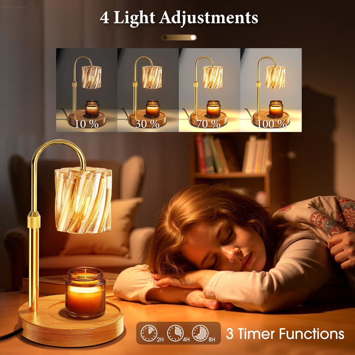 Candle Warmer Lamp with Timer Dimmer N65020