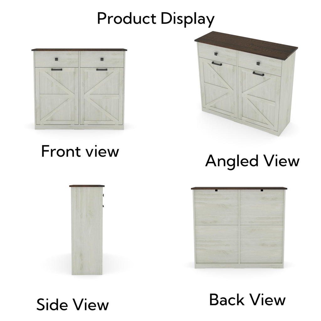 39" Double Tilt-Out Trash Cabinet for 20 Gallon Cans M2215