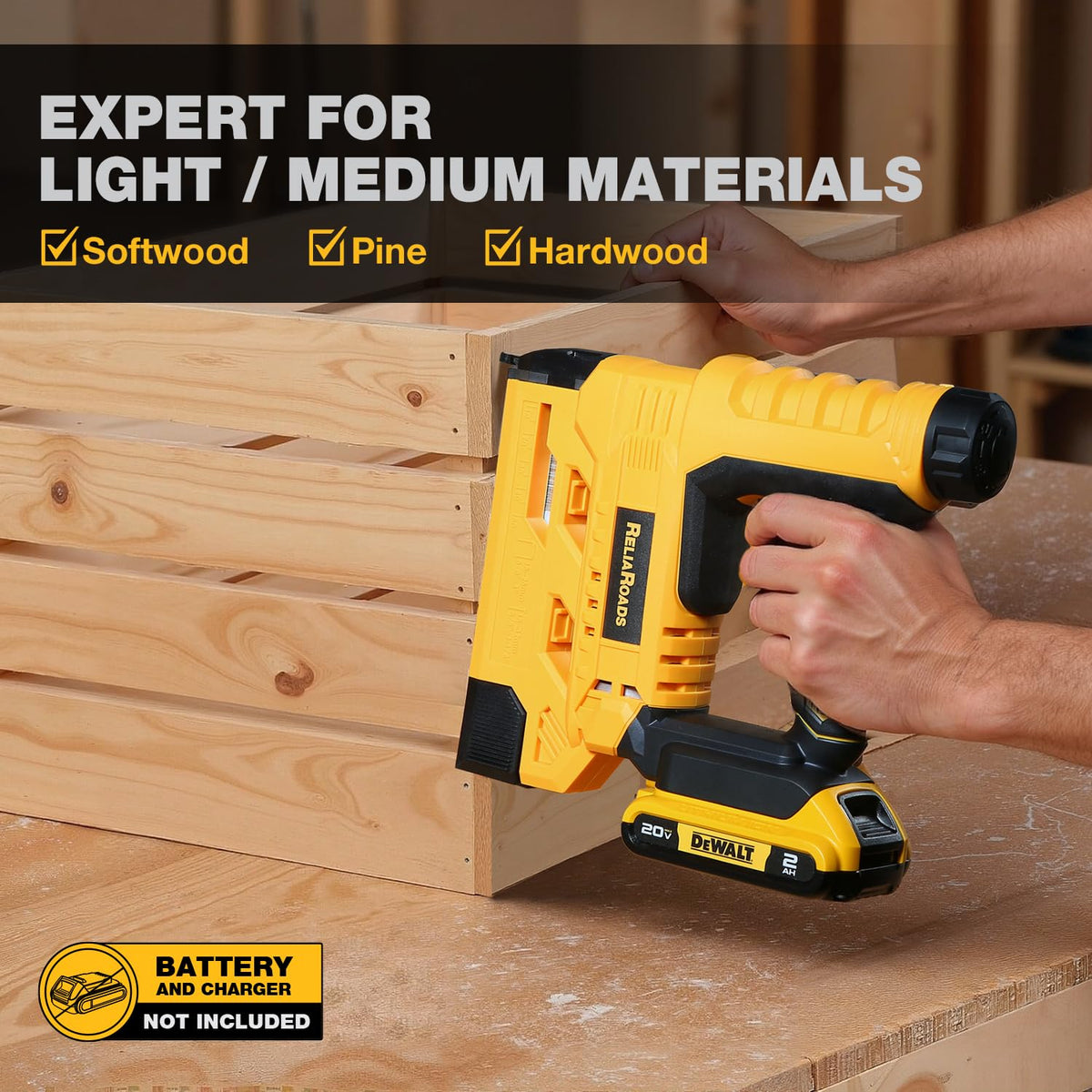 2-in-1 Cordless 18GA Brad Nailer & 1/4 Crown Stapler O2007