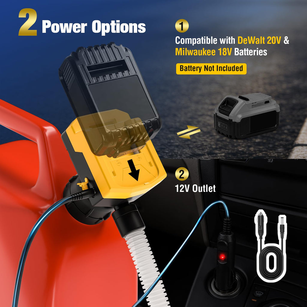 Cordless Fuel Transfer Pump with Auto-Stop Nozzle U734898