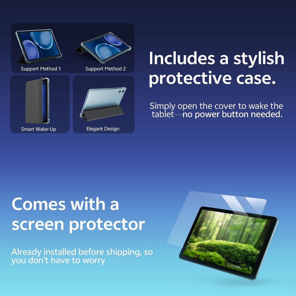 Android Tablet 10 Inch 20GB RAM 32GB Storage Blue Q158