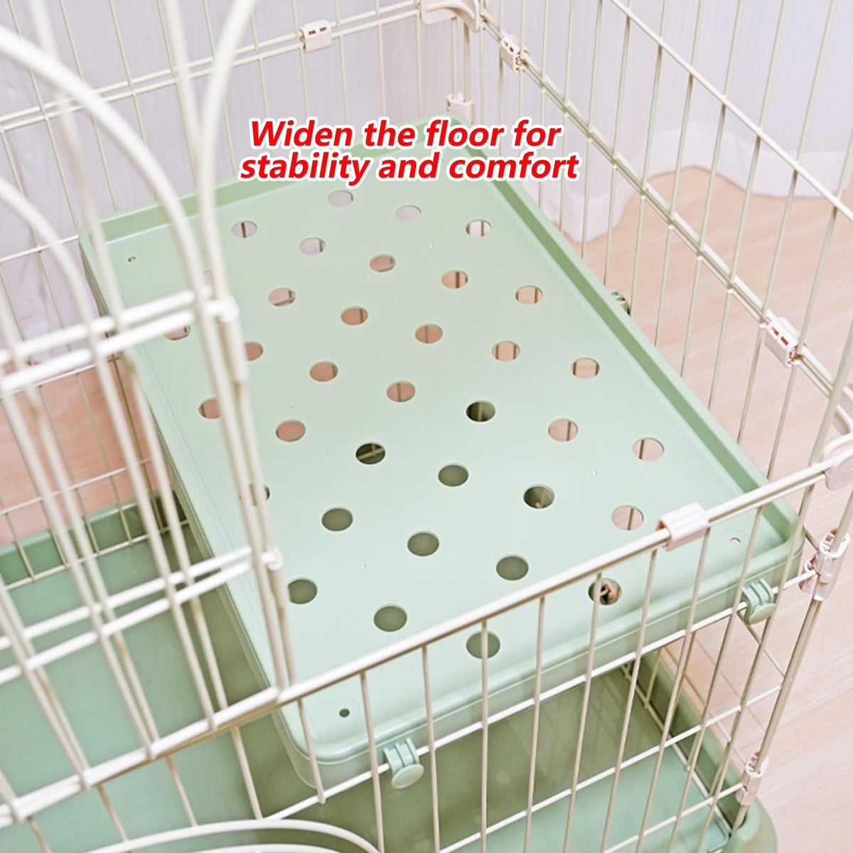 3/4-Tier Wire Cat Cage Playpen Kennel with Hammock W460