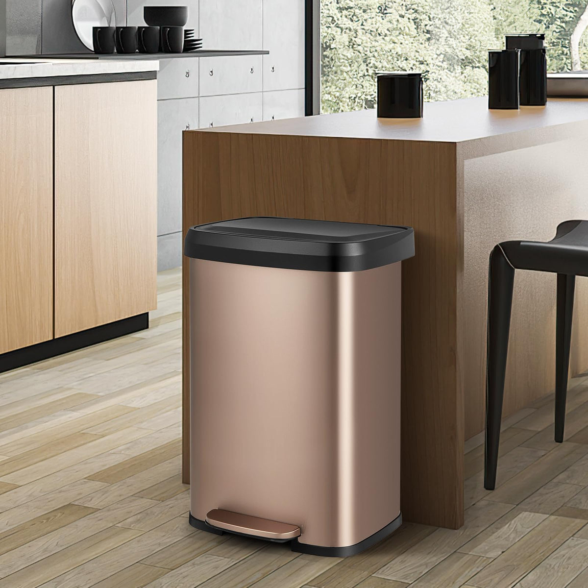 50L Stainless Steel Recycling Pedal Bin M379791