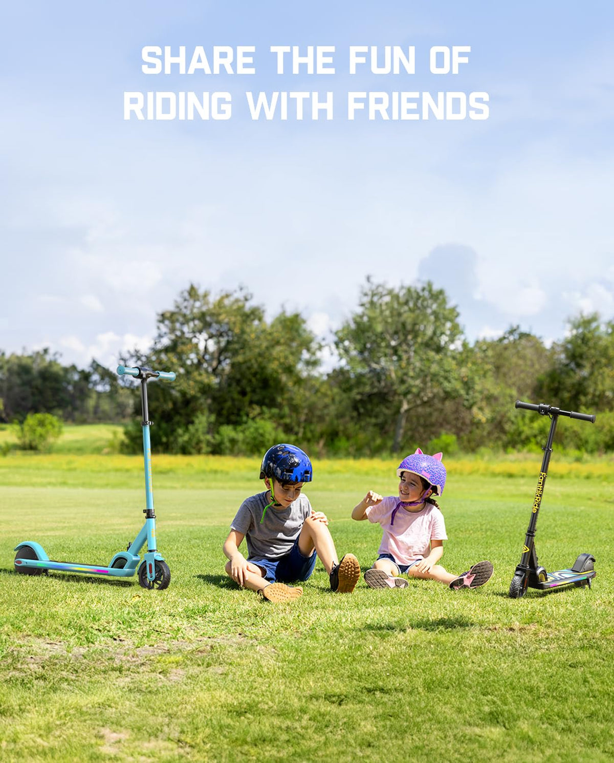 Kids Electric Scooter Foldable 3 Adjustable Heights M610515