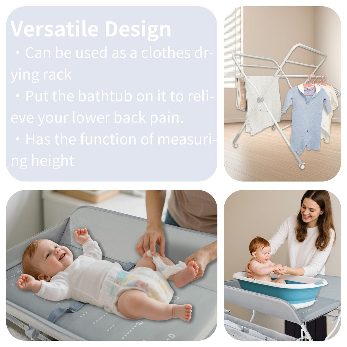 Portable Folding Baby Changing Table with Safety Belt Z128558