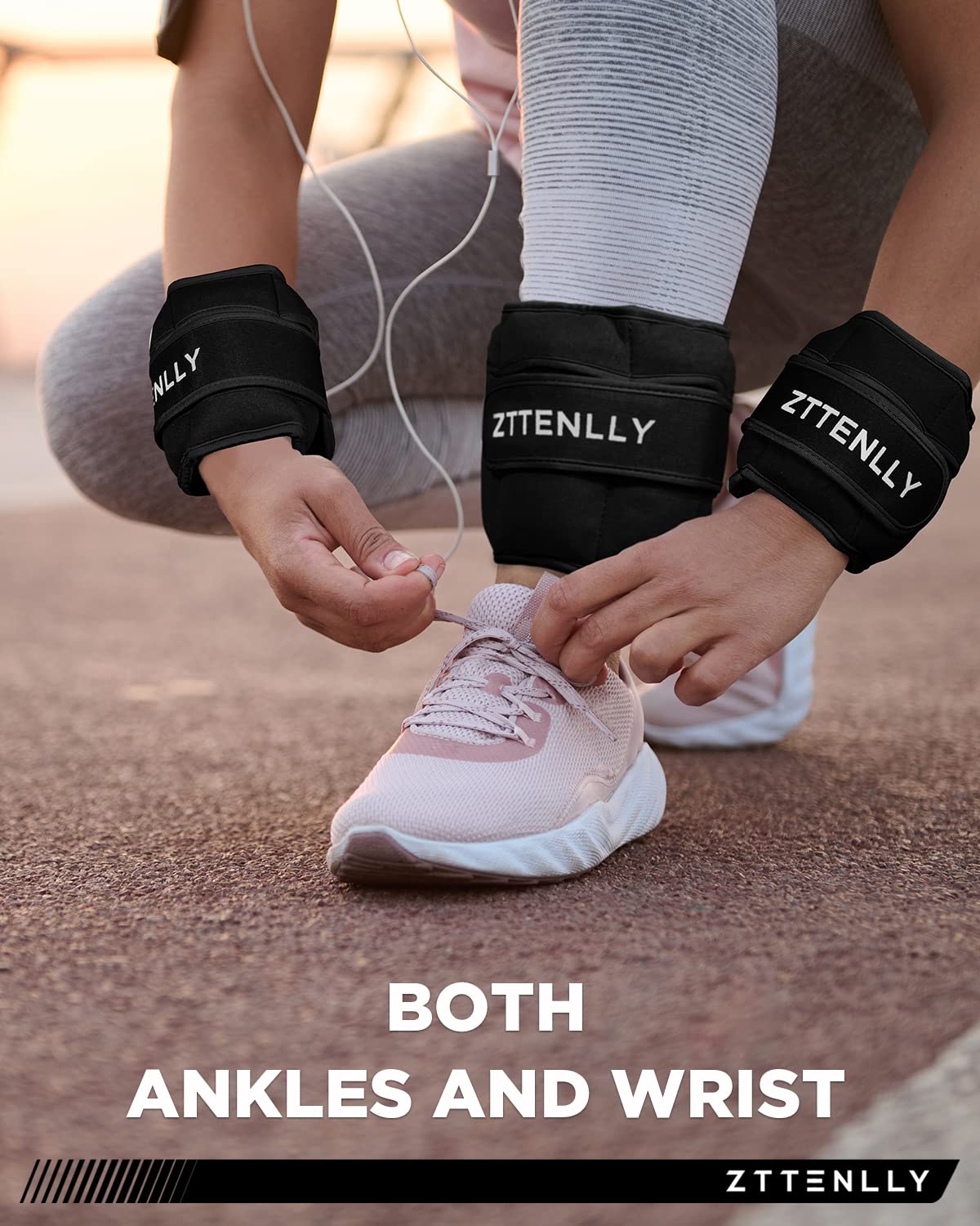 Adjustable Ankle Weights 1 Pair 5 10 15 18 20 Lbs A14983