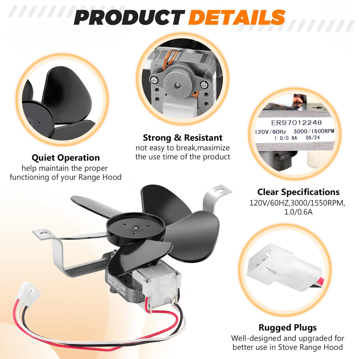 Range Hood Fan Motor C89567