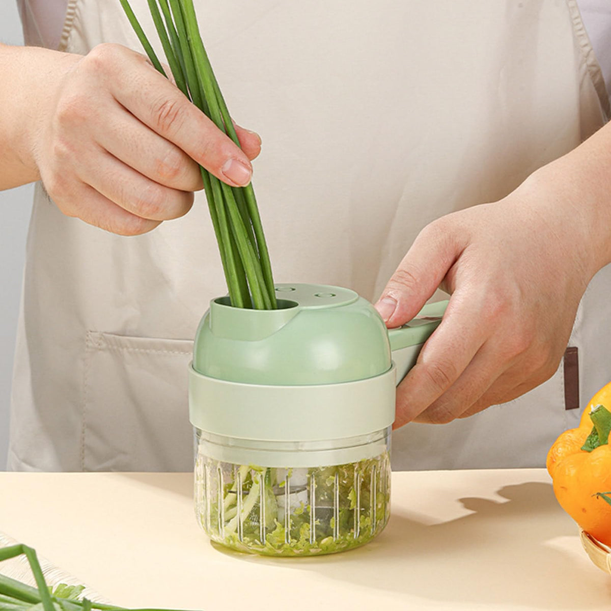 4 in 1 Handheld Electric Vegetable Cutter Set S6734