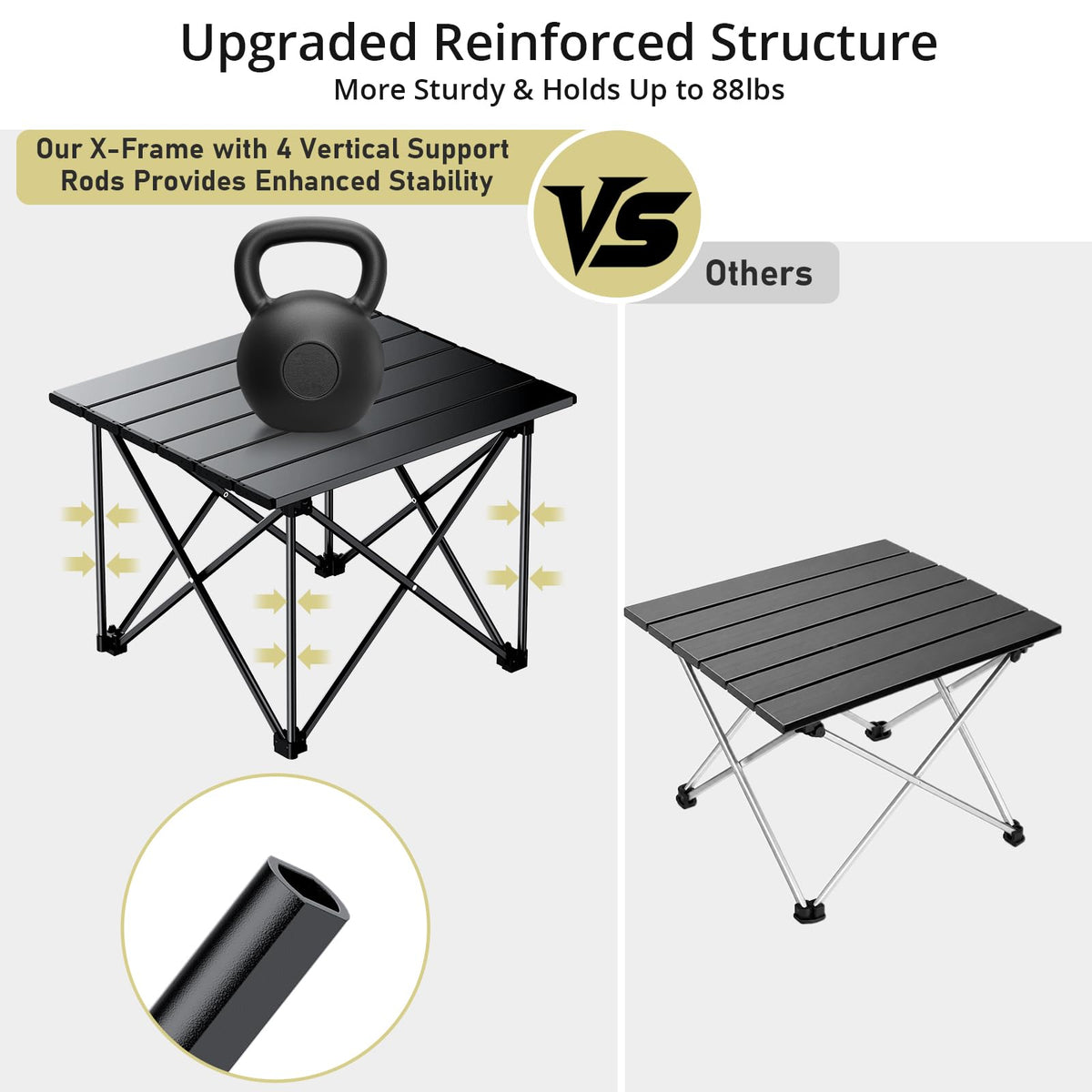 Small Ultralight Aluminum Folding Camping Table X43630