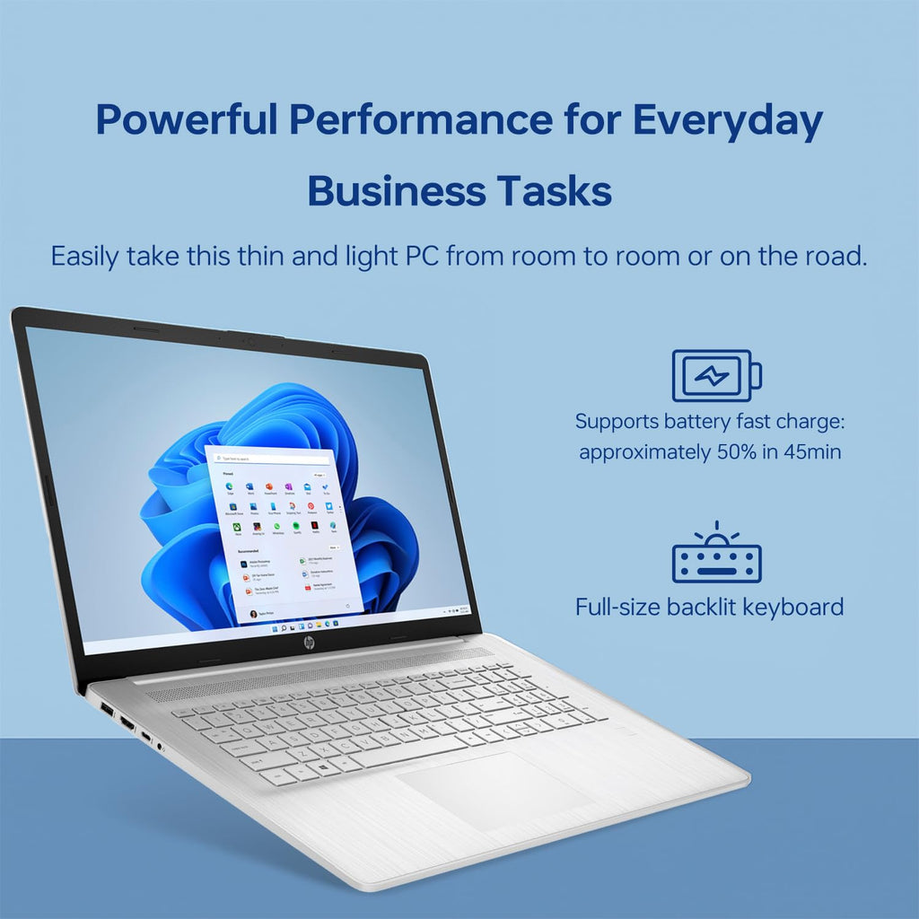 17.3" HD+ Touchscreen Laptop, 12th Gen Intel Core i7, 64GB RAM, 2TB SSD, Silver G2838