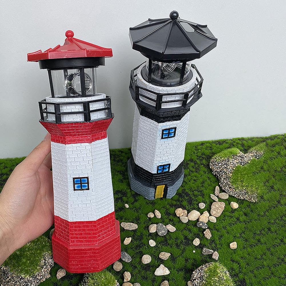 Waterproof Rotating Solar Lighthouse S214583