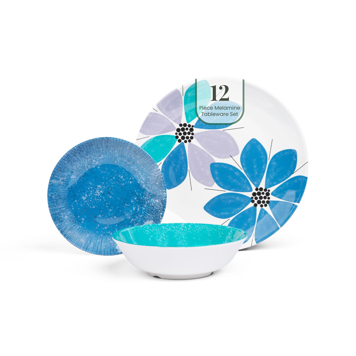 12-Piece Melamine Dinnerware Set G528