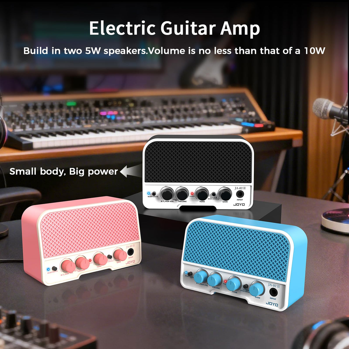 5W Portable Electric Guitar Practice Amplifier with Bluetooth S432552