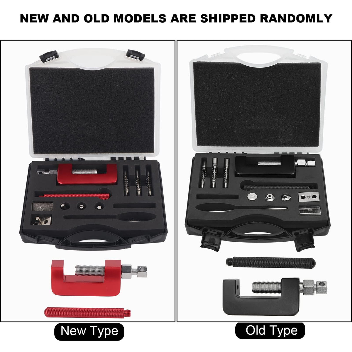 Motorcycle Chain Breaker Tool Set, 12-Piece Riveting Kit Q532801