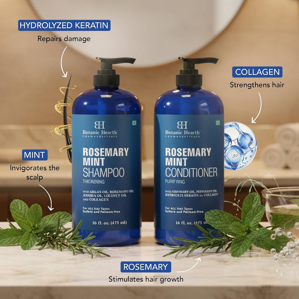 Rosemary Mint Shampoo and Conditioner Set 16 fl oz X56831