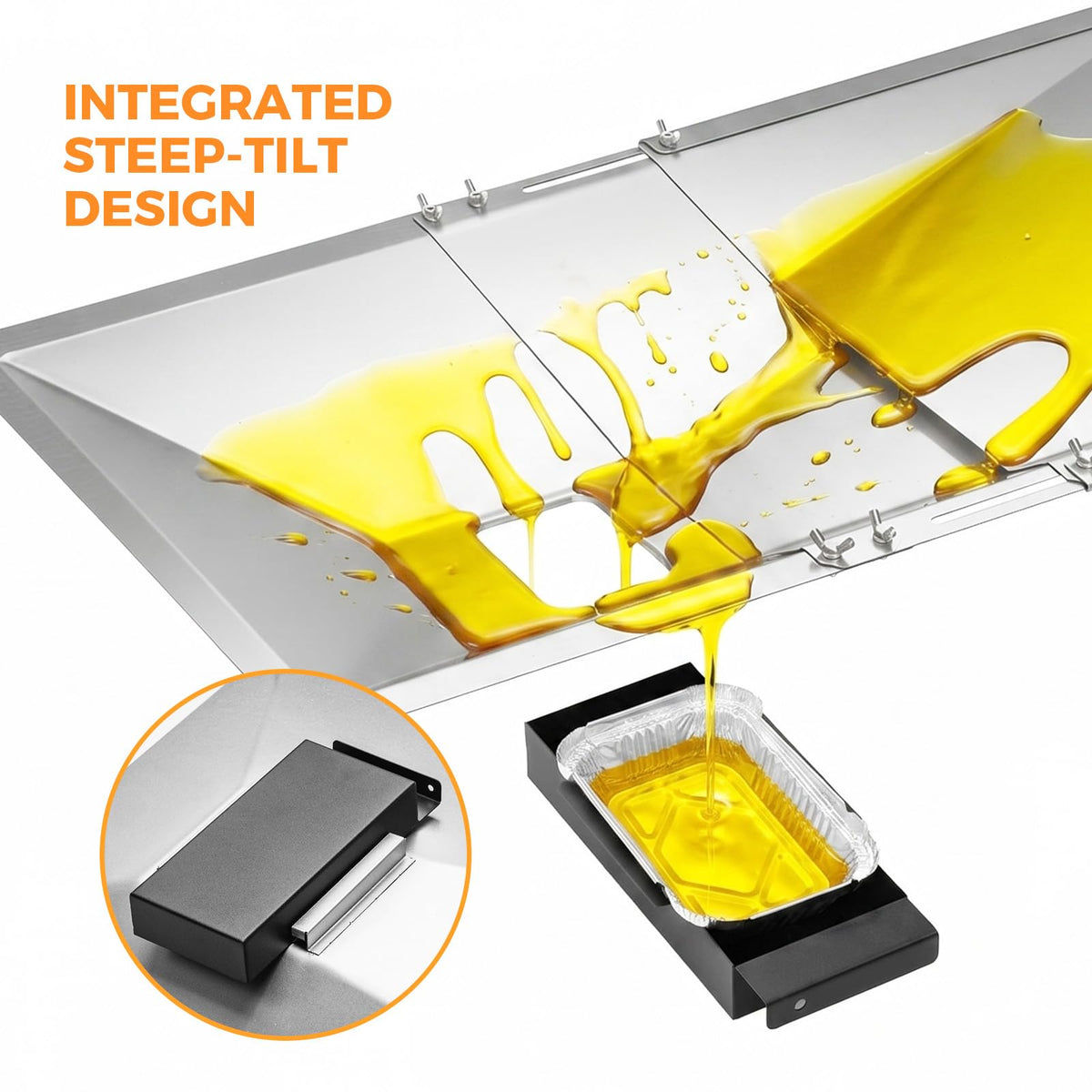 Adjustable Universal Grease Tray with Catch Pan Y6030