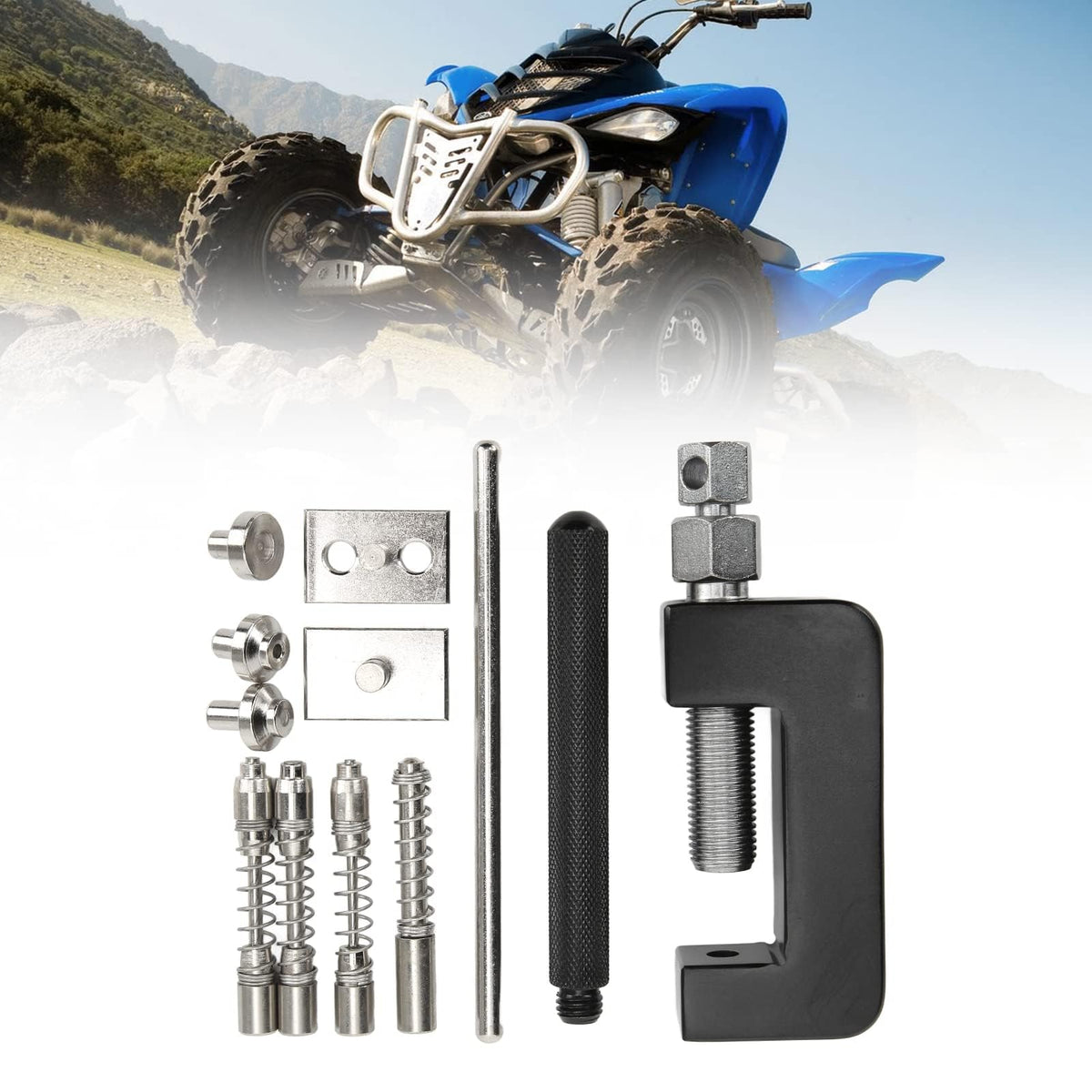 Motorcycle Chain Breaker Tool Set, 12-Piece Riveting Kit Q532801