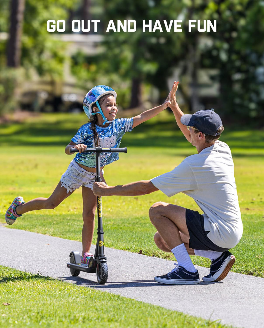 Kids Electric Scooter Foldable 3 Adjustable Heights M610515