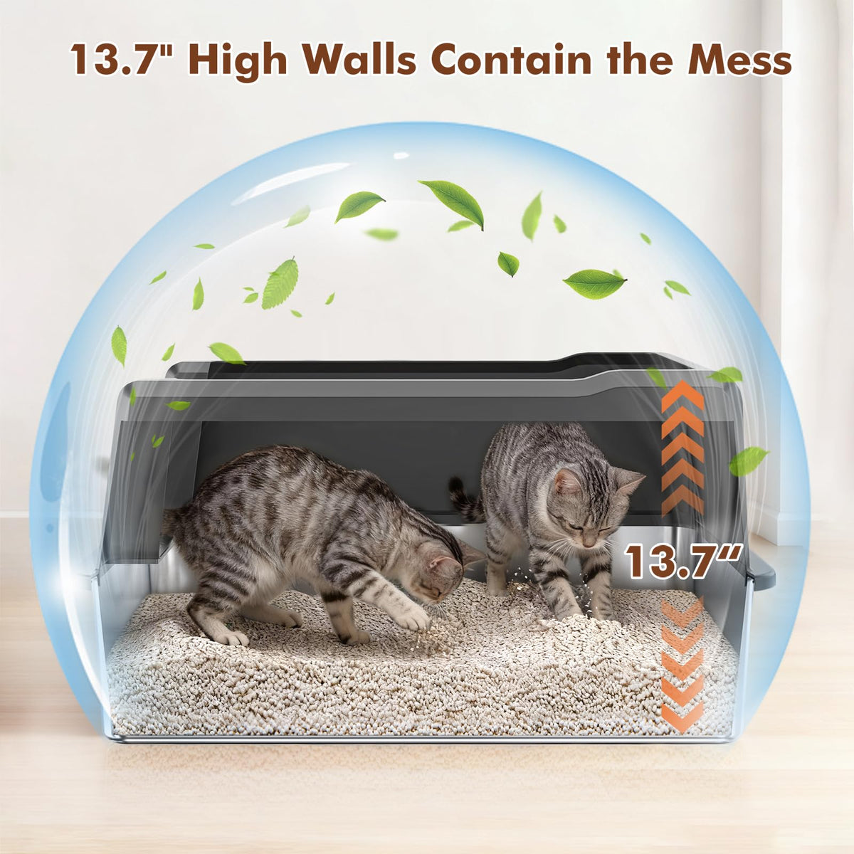 Extra Large Stainless Steel Litter Box S491936