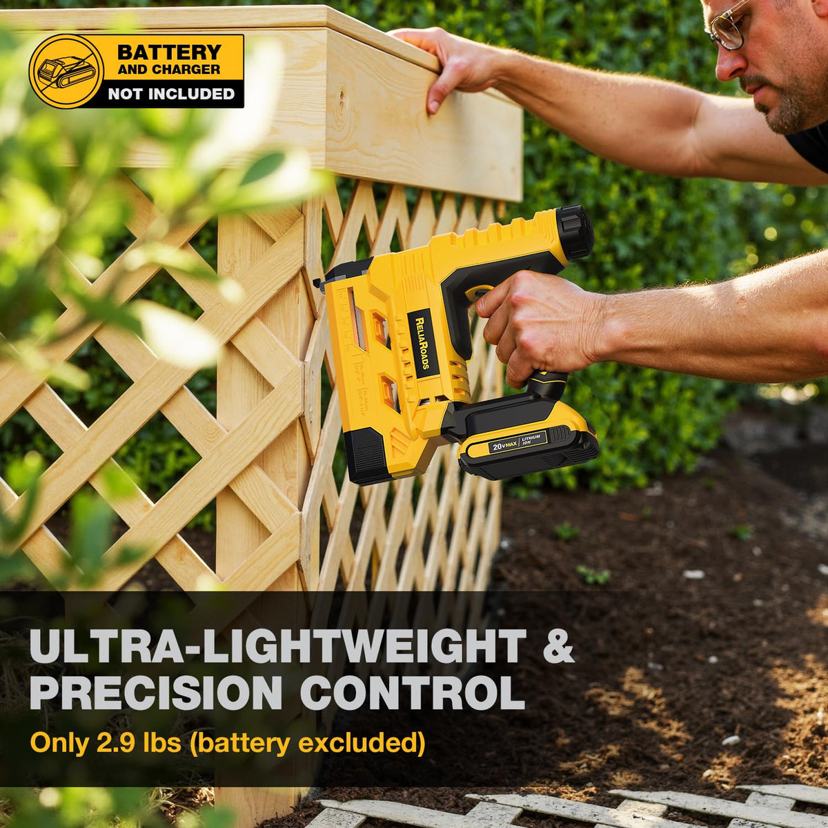 2-in-1 Cordless 18GA Brad Nailer & 1/4 Crown Stapler O2007