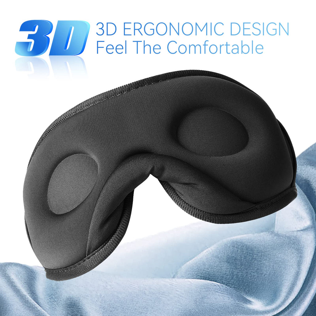 Bluetooth 5.0 Wireless 3D Eye Mask Sleep Headphones P83838