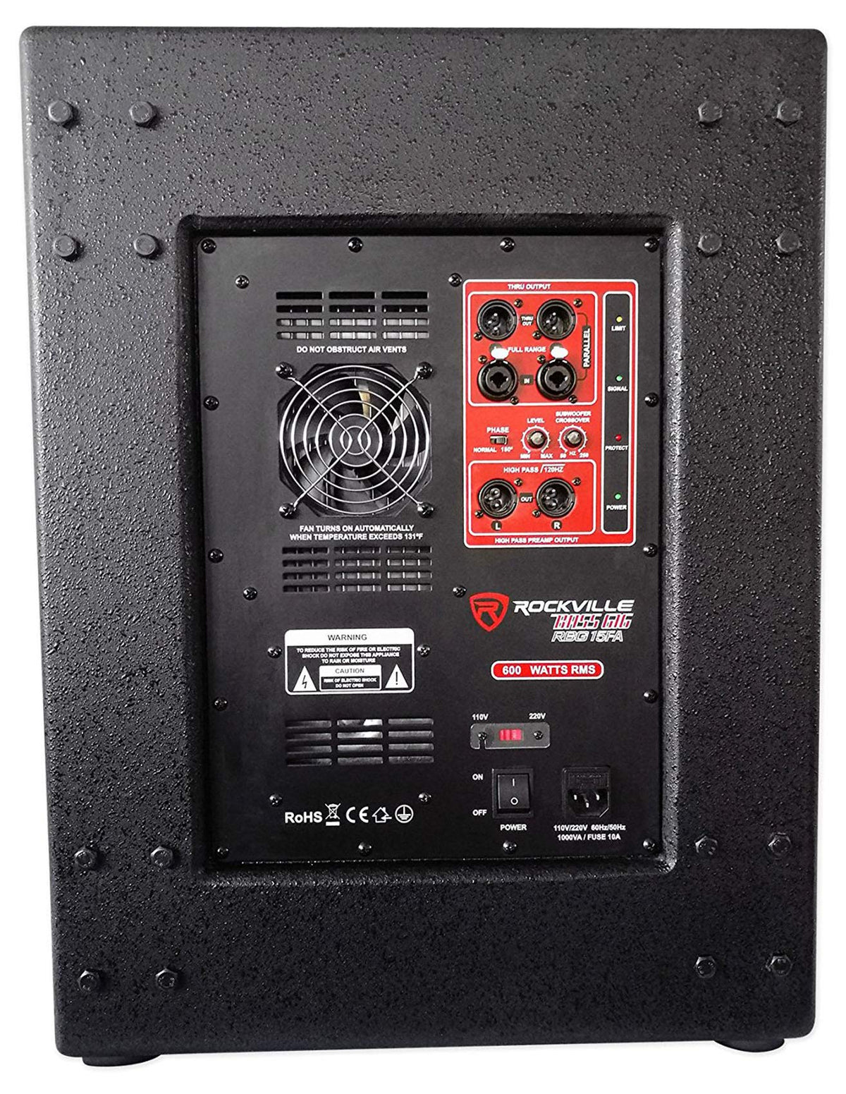 15" 2400W Powered PA Subwoofer B50727